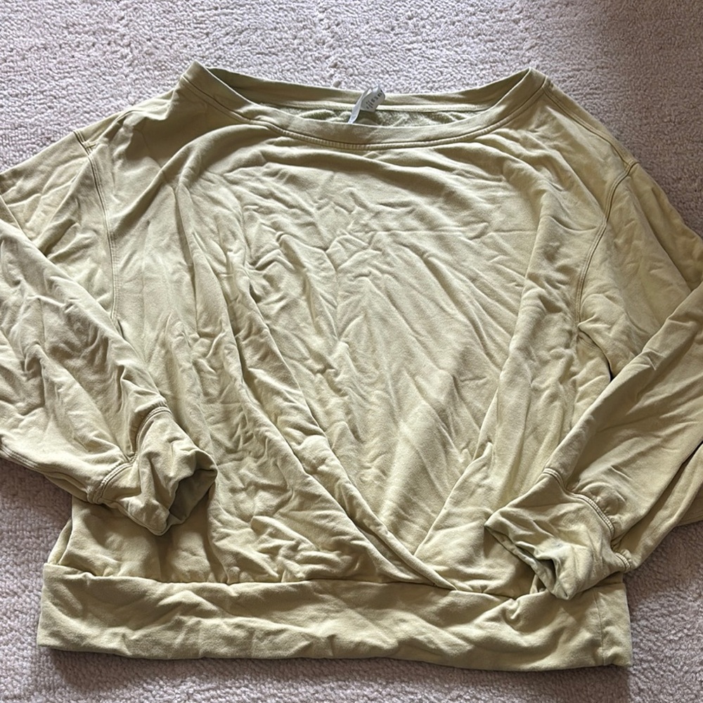 lululemon athletica Light Green Sweatshirt